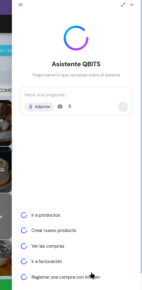 Agente de IA de Qbits en funcionamiento